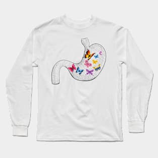 Butterflies in my stomach colourful Long Sleeve T-Shirt